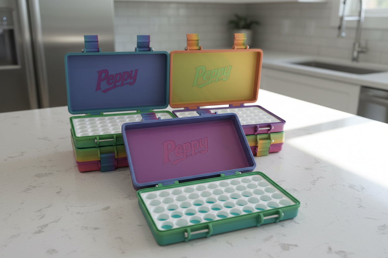 2 latch 5x10 3ml vial case