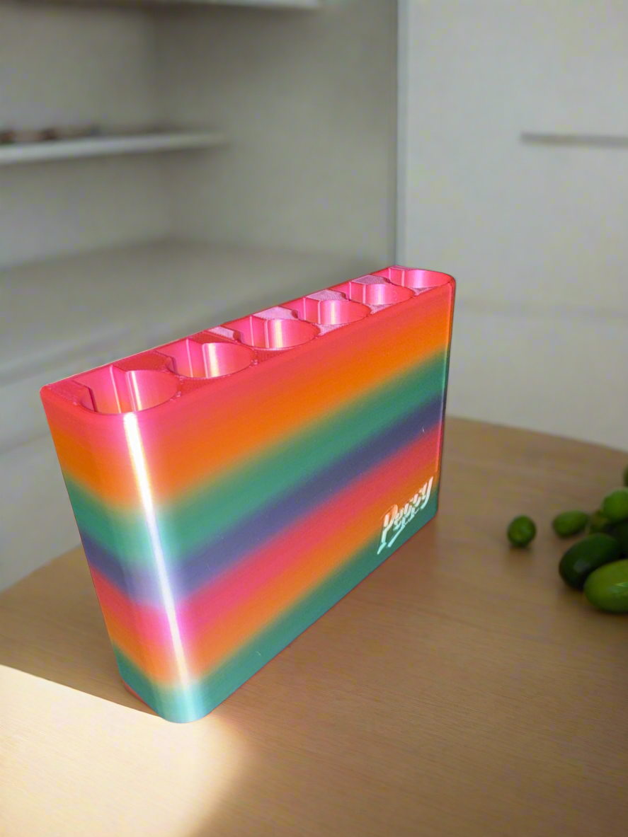 6 slot pen holder for fridge *Includes Velcro*