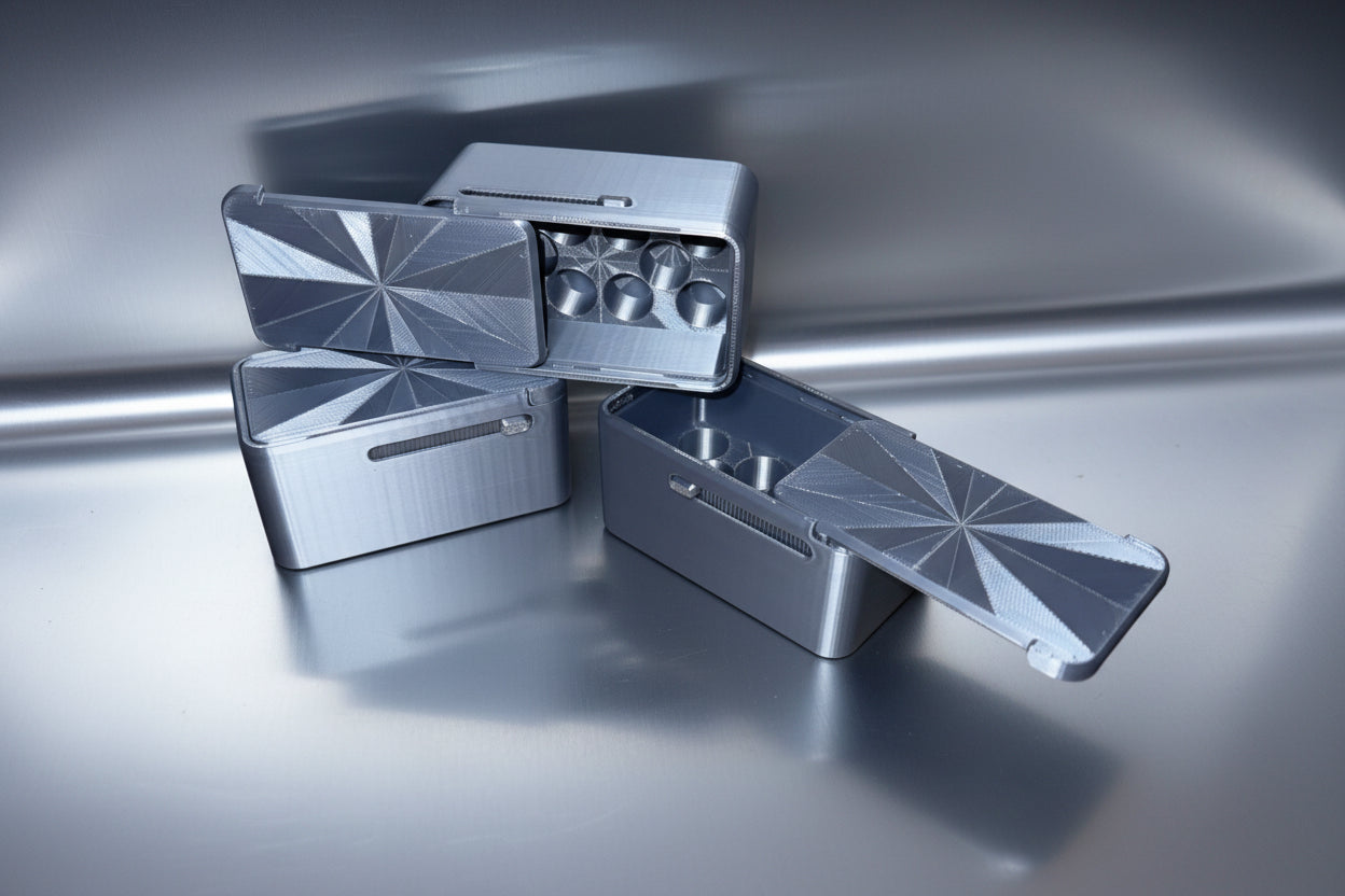 10 slot 3ml vial case with locking mechanism