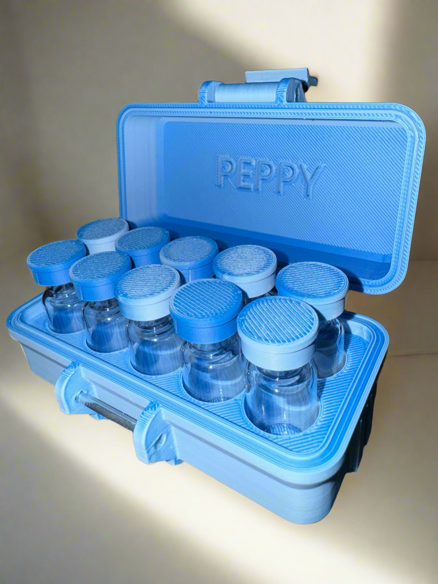 1 Latch 5x2 3ml vial case*CAPS & VIALS NOT INCLUDED*