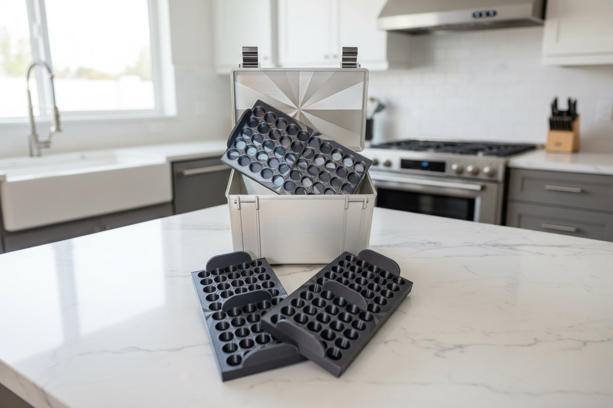 150 3ml vial case 10x5 (3) inserts