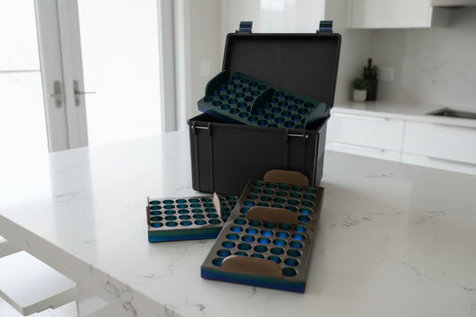 150 3ml vial case 10x5 (3) inserts