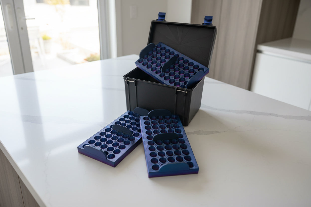 150 3ml vial case 10x5 (3) inserts