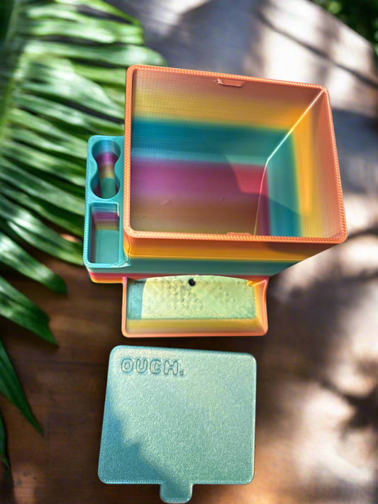 Needle dispenser with 2 pen/ wipe holder