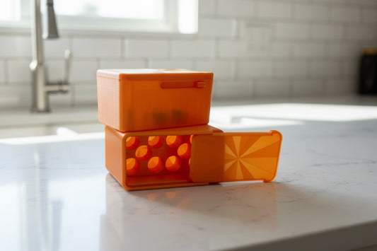 10 slot 3ml vial case with locking mechanism