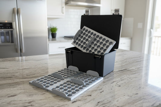 150 3ml vial case 10x5 (3) inserts