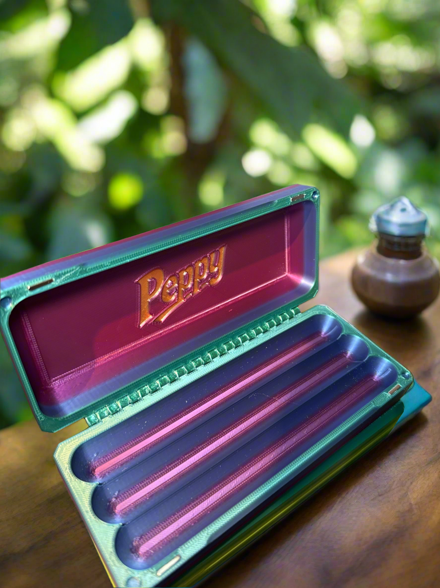 3 pen case w/magnetic locks