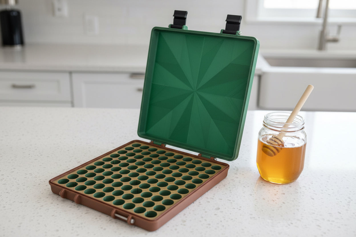 10x10 3ml vial case