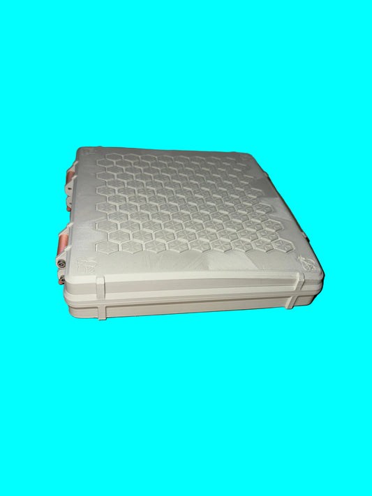 10x10 3ml vial case  **FAULTY PRINT QUALITY/ HINGE DAMAGE**