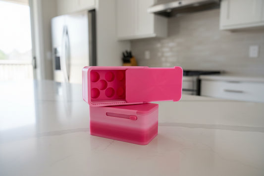 10 slot 3ml vial case with locking mechanism