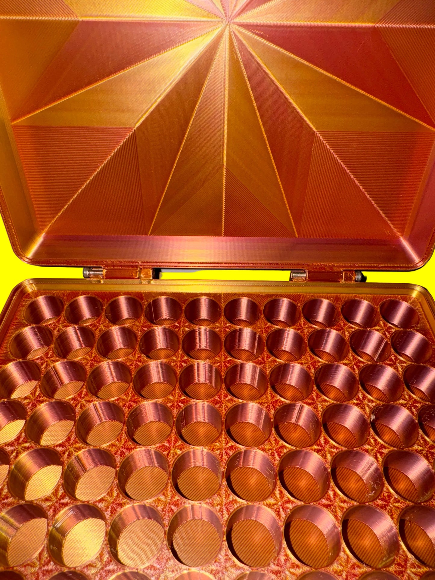 10x10 3ml vial case  **HINGE DAMAGE**